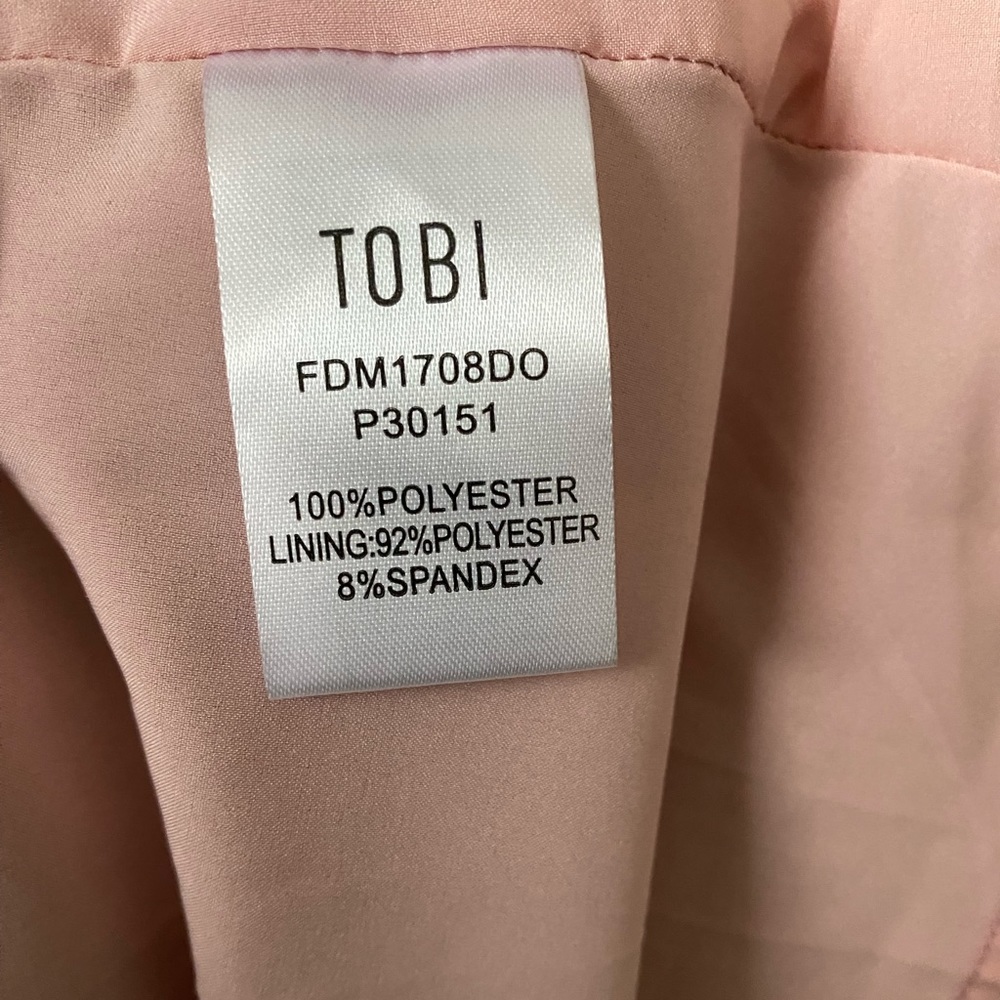 Tobi Into You Mauve Ruffle Top Dress size L - Picture 10 of 12